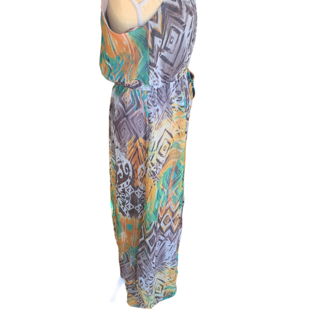 willow & clay maxi dress sz M Anthropologie, boho, festival, resort - Picture 3 of 9